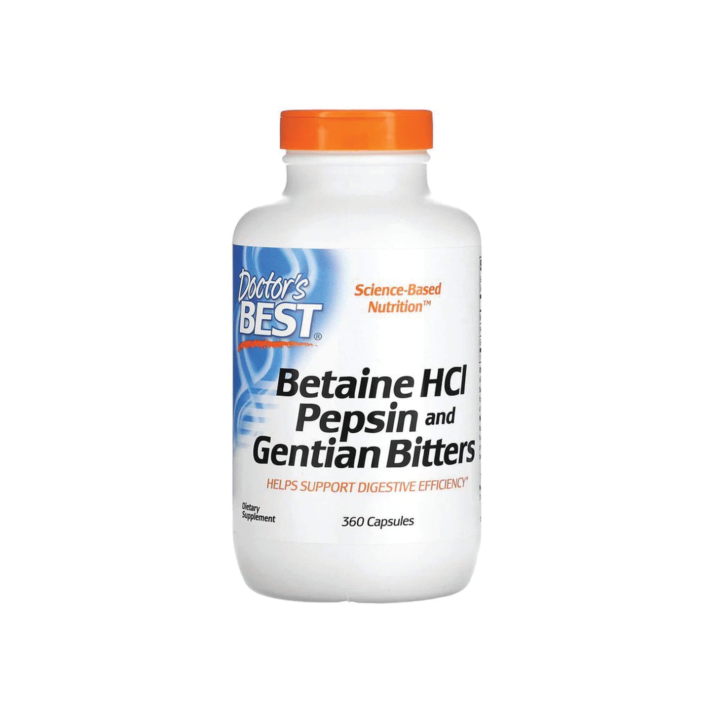 Doctor's Best, Betaine HCL Pepsin & Gentian Bitters - 120 Capsules