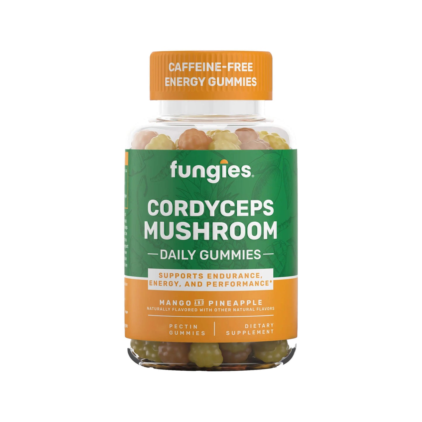 Fungies, Cordyceps Mushroom Gummies, Mango & Pineapple - 120 Gummies