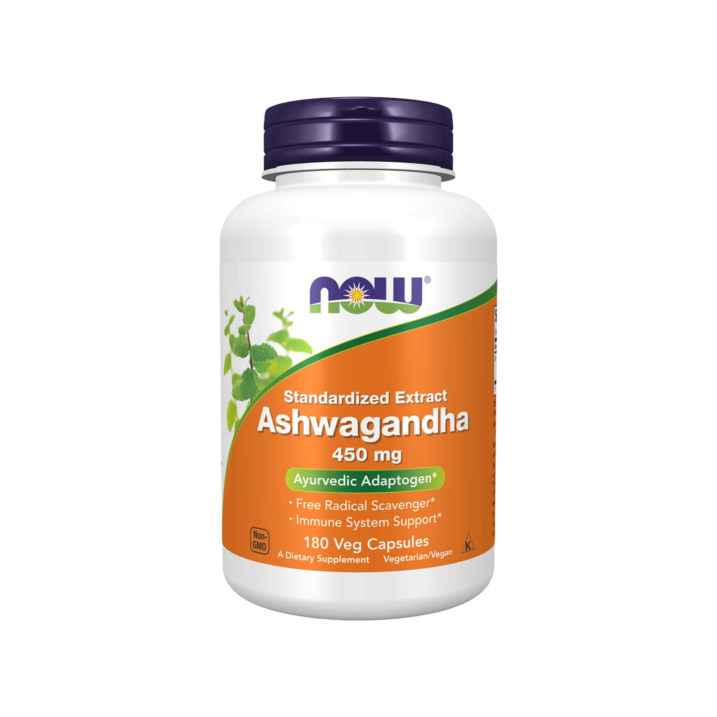 NOW Foods, Ashwagandha Extract, 450 mg - 180 Veg Capsules