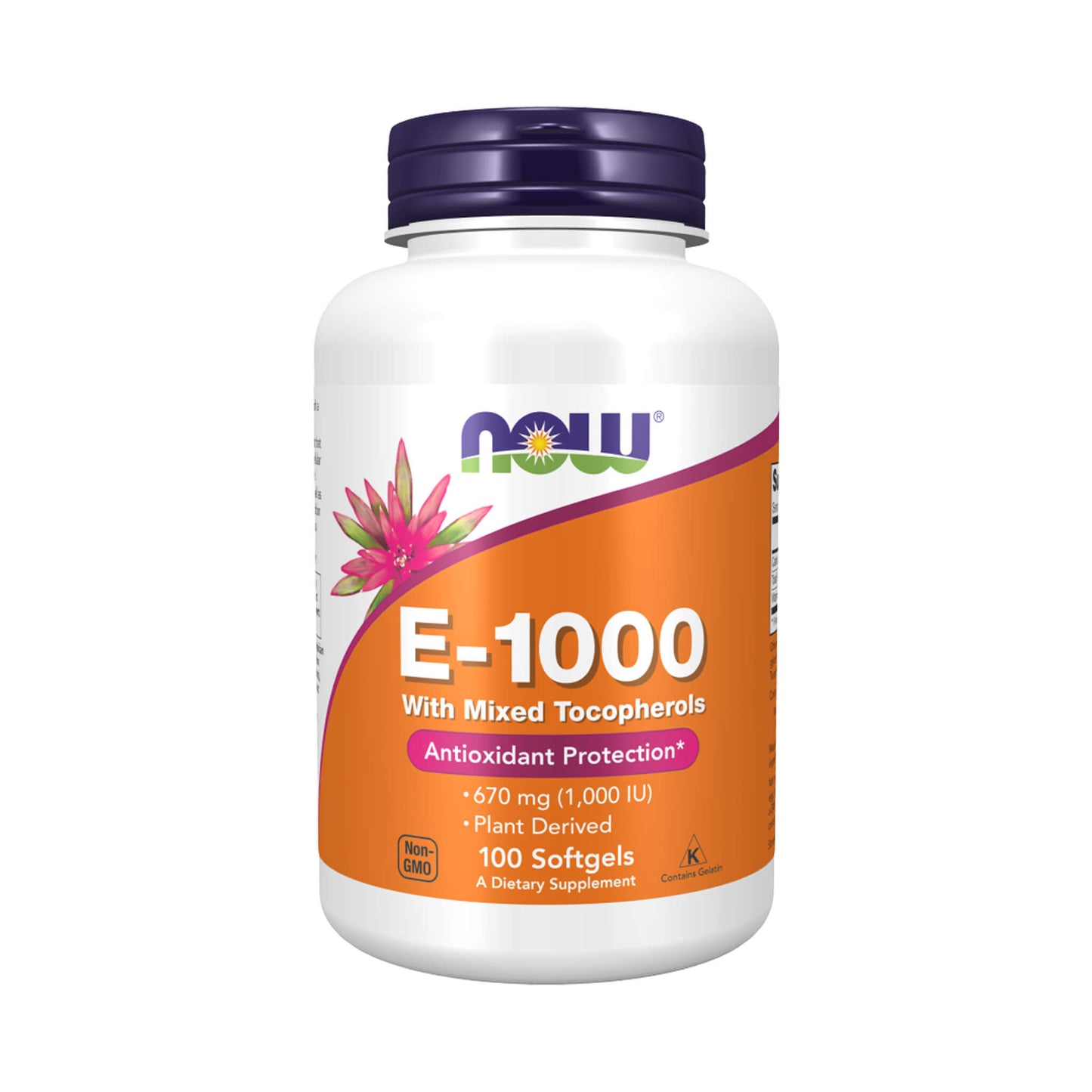 NOW Foods, Vitamin E-1000 - Natural (Mixed Tocopherols) - Soft Gels