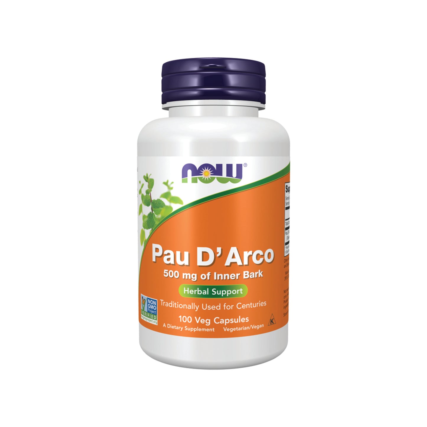 NOW Foods, Pau D'Arco, 500 mg - 100 Veg Capsules