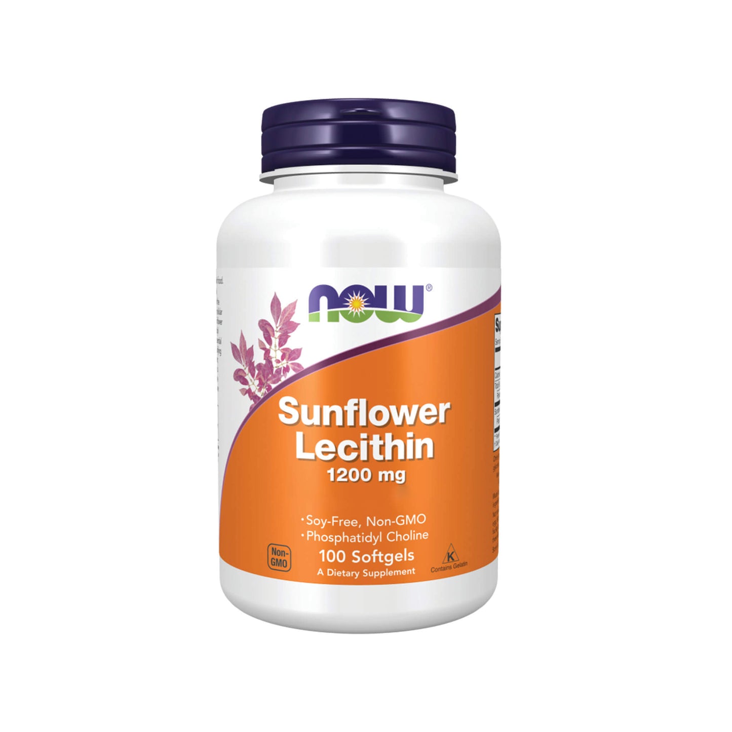 NOW Foods, Sunflower Lecithin, 1200mg - 100 Soft Gels