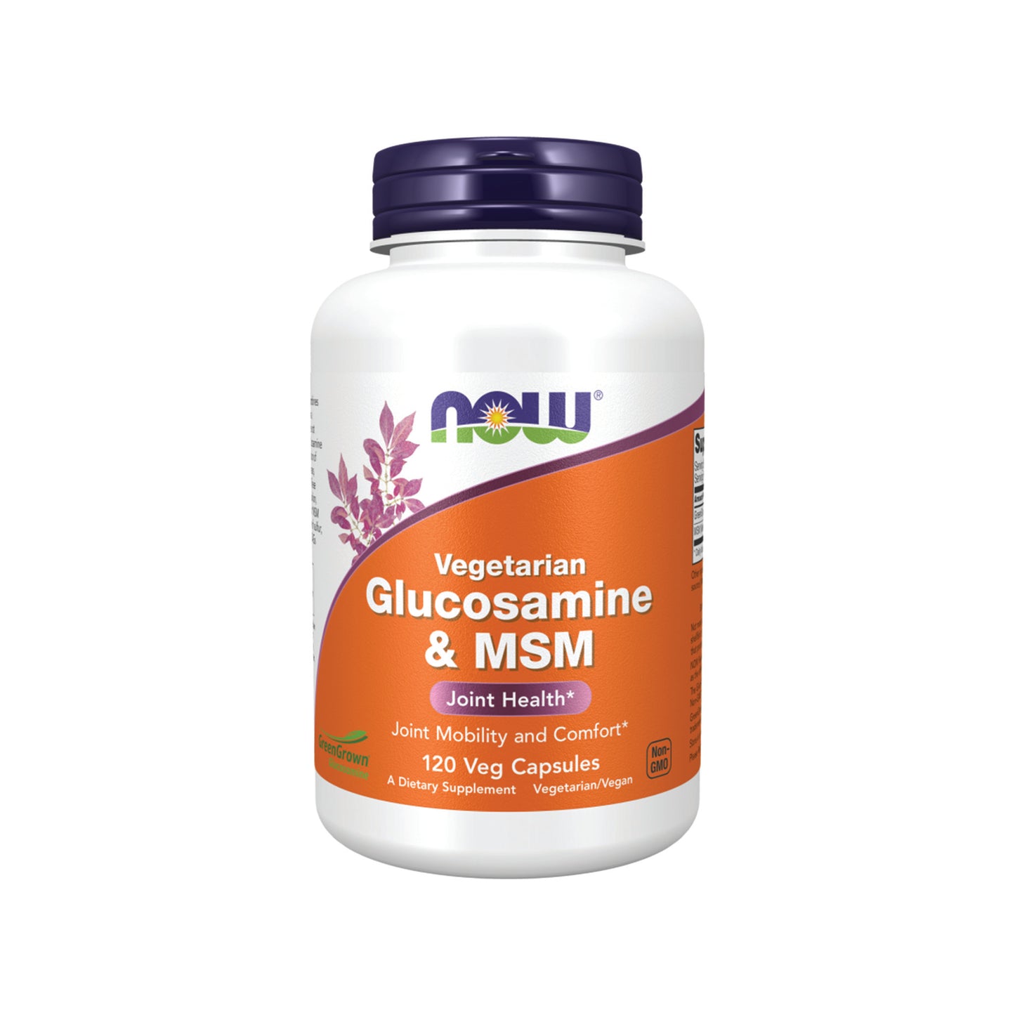 NOW Foods Vegetarian Glucosamine & MSM Vegetarian, 120 Veg Capsules