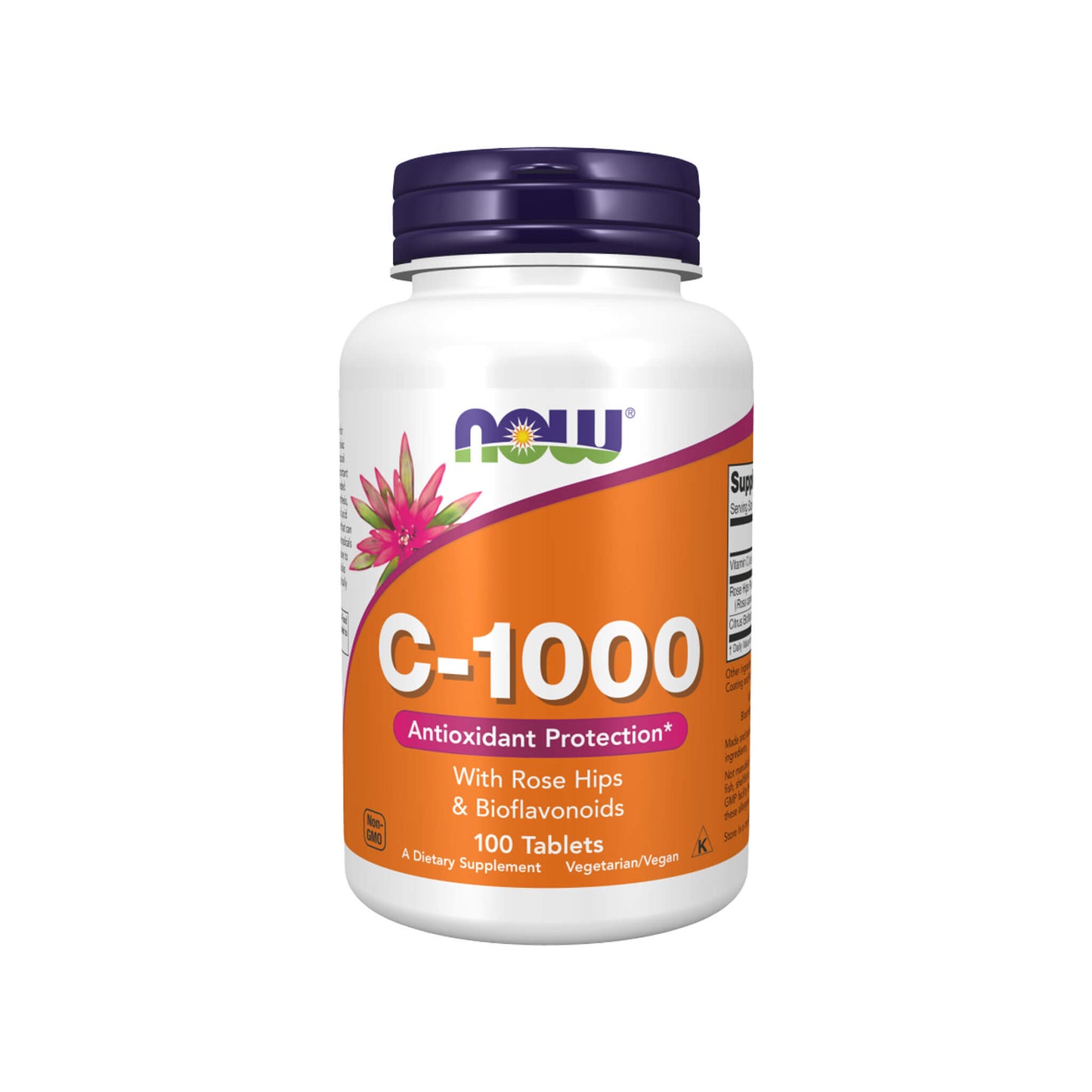 NOW Foods, Vitamin C-1000 with Rose Hips & Bioflavonoids - 100 Tablets