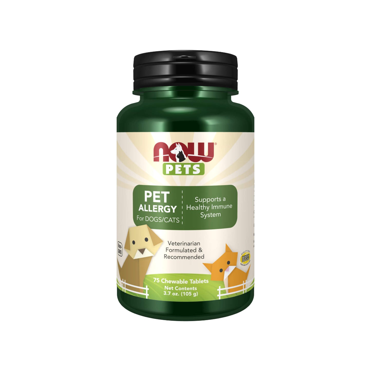 NOW Pets, Pets, Pet Allergy - 75 Chewable Tablets