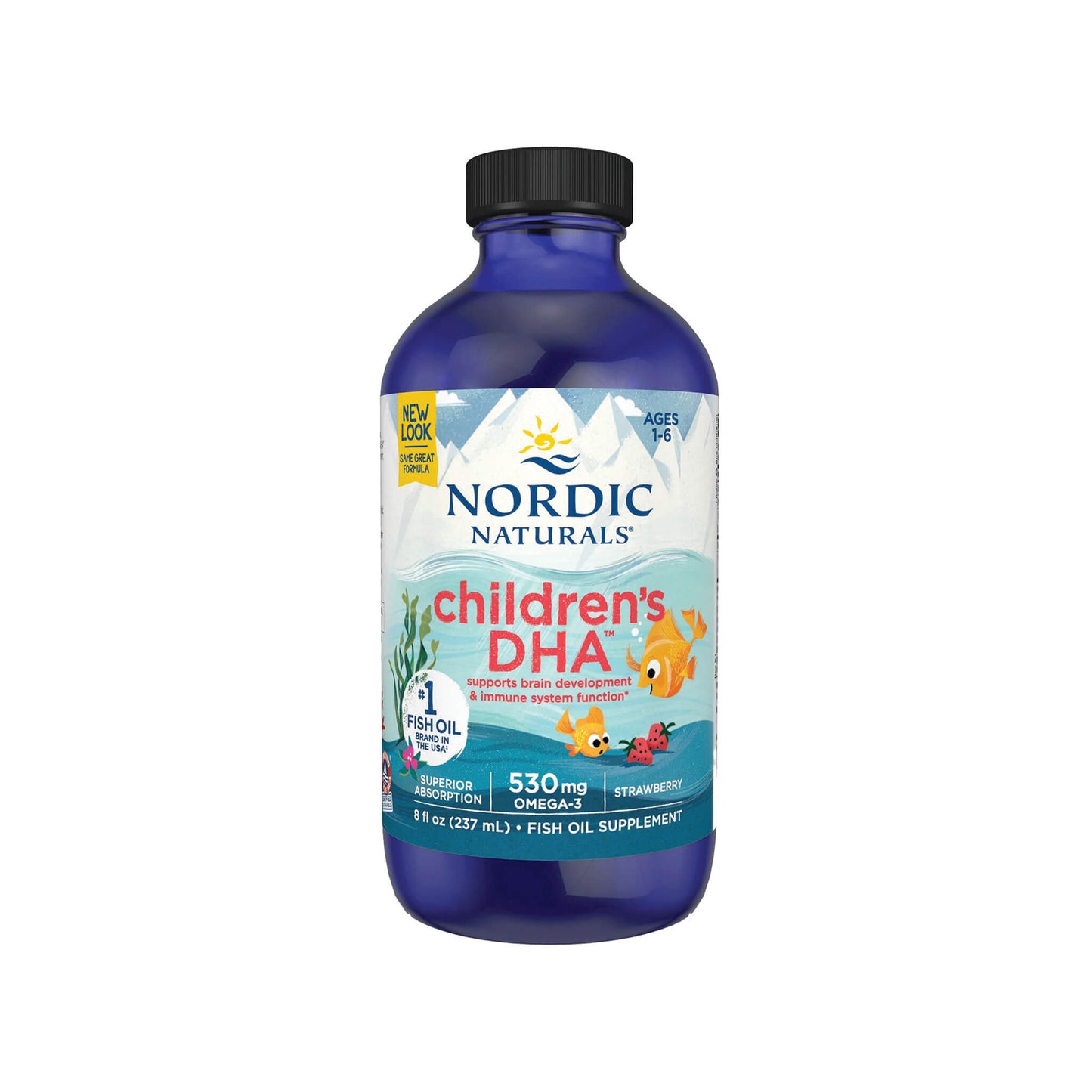 Nordic Naturals, Children's DHA, 530mg Omega-3 (Strawberry) Liquid (1-6y)