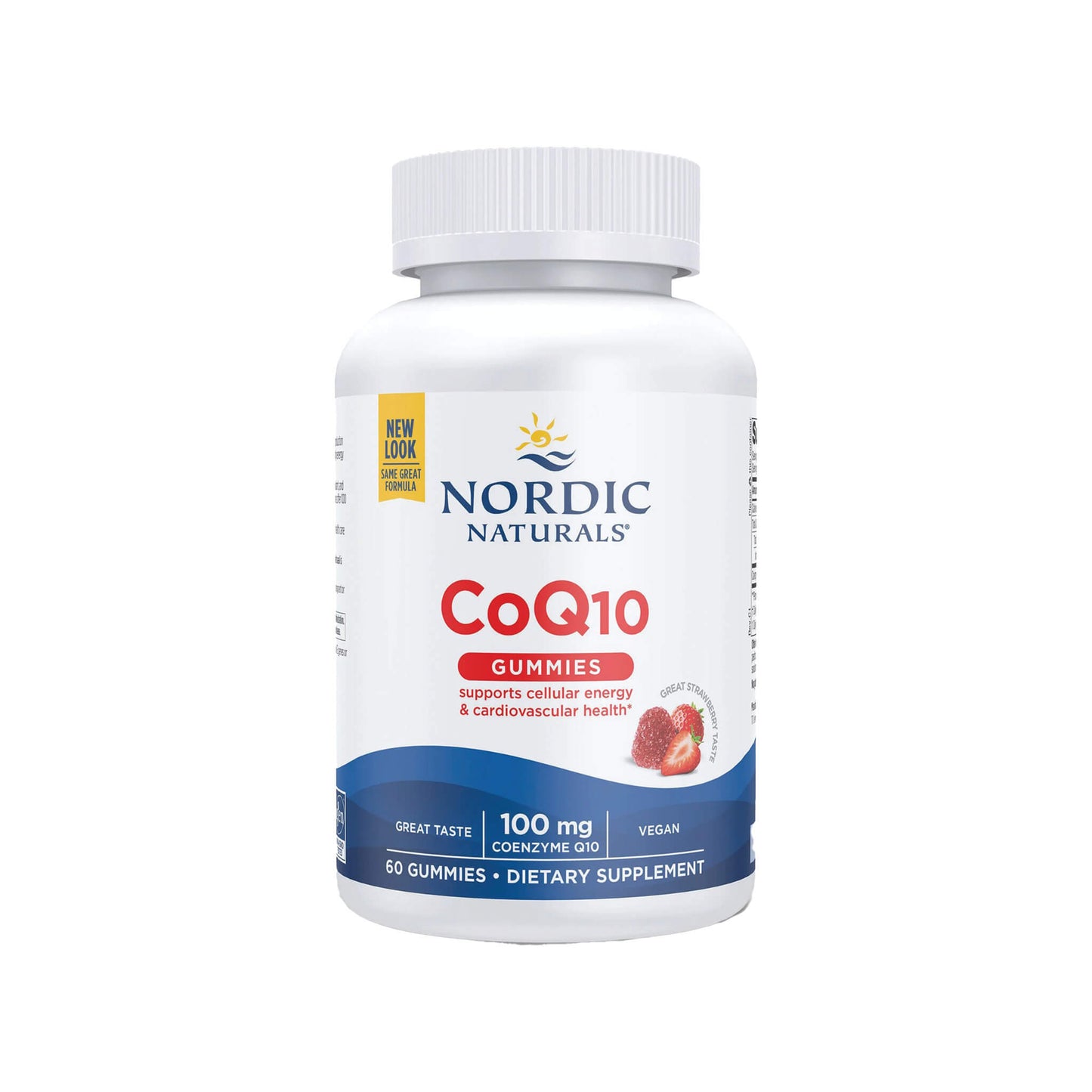 Nordic Naturals, CoQ10 Gummies, 100mg Strawberry - 60 Gummies