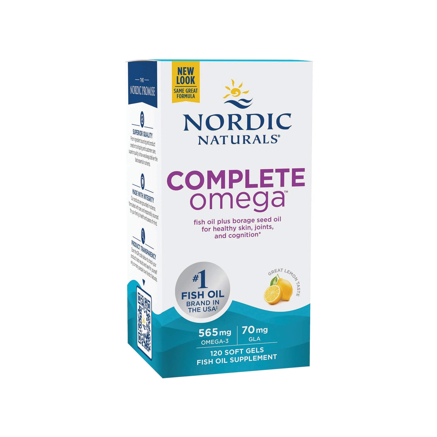 Nordic Naturals Complete Omega, 565 mg Lemon Soft Gels