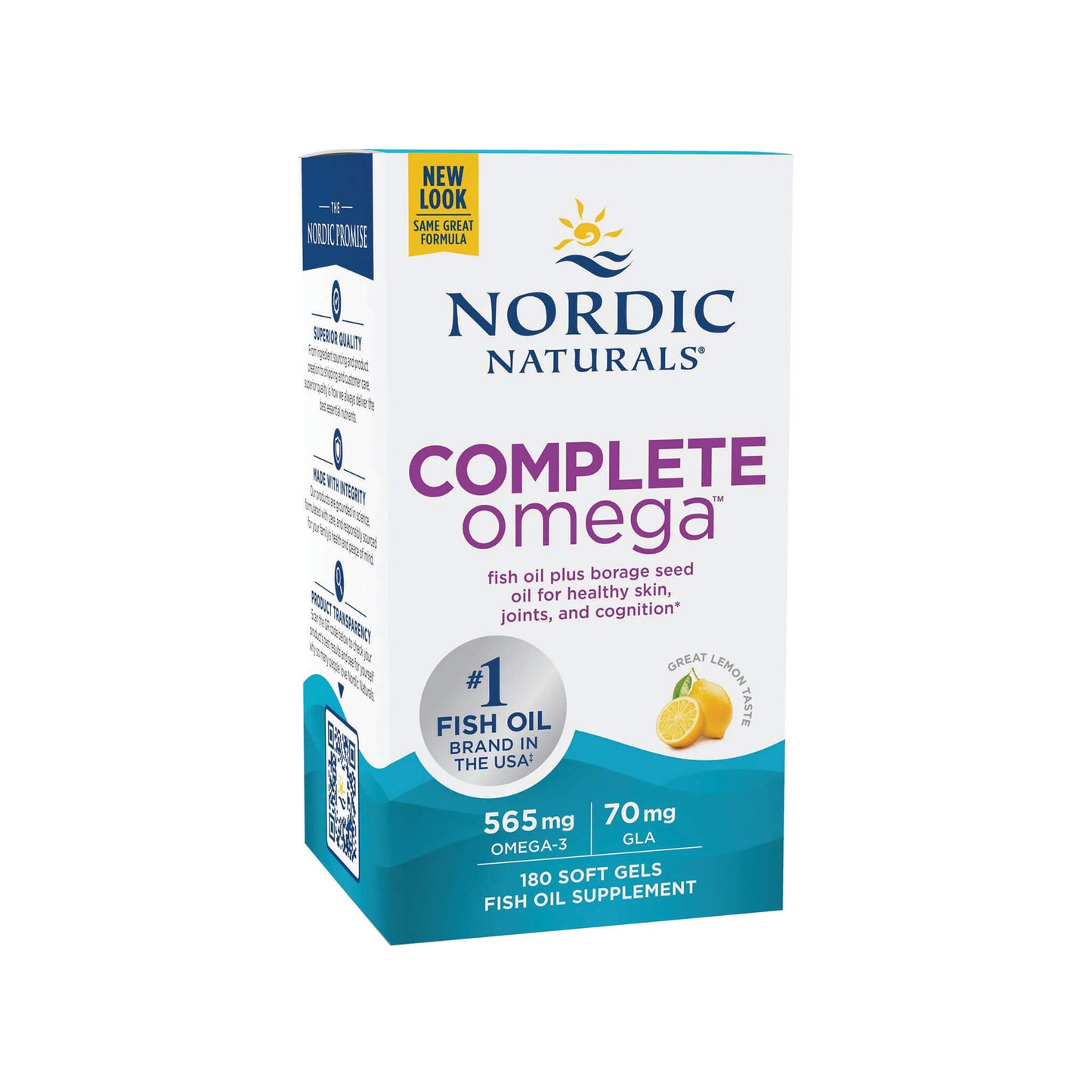 Nordic Naturals Complete Omega, 565 mg Lemon Soft Gels