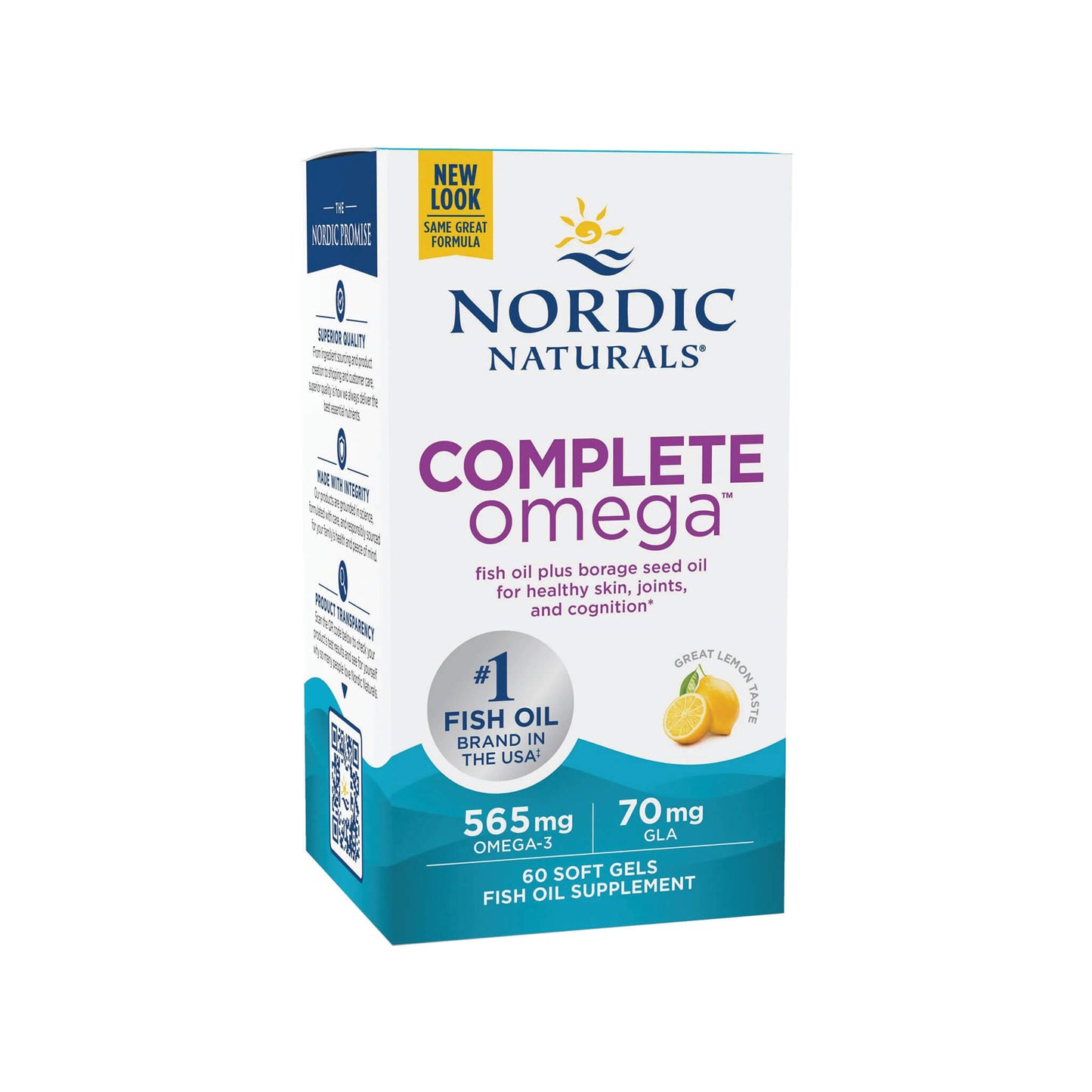 Nordic Naturals Complete Omega, 565 mg Lemon Soft Gels