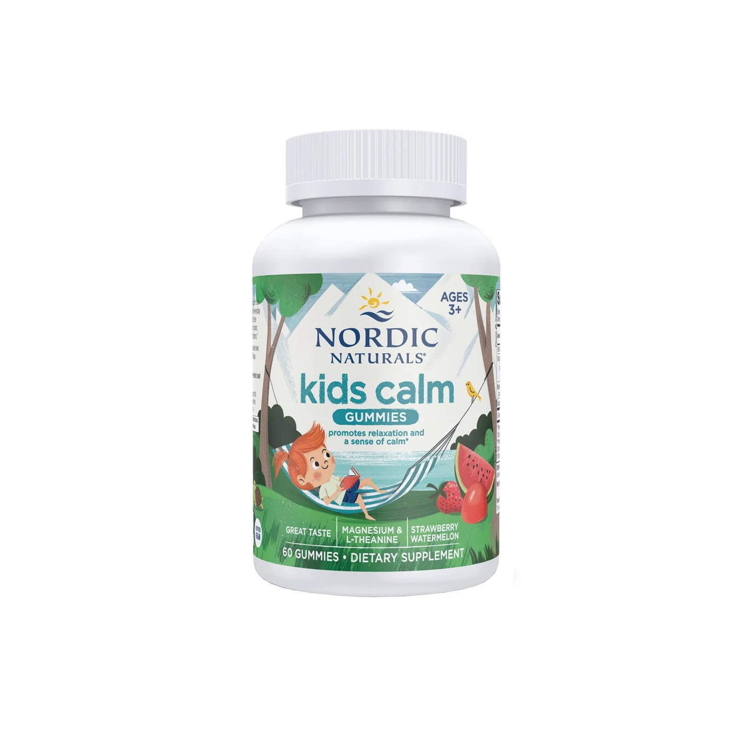 Nordic Naturals, Kids Calm Gummies, Strawberry Watermelon - 60 Gummies (3y+)