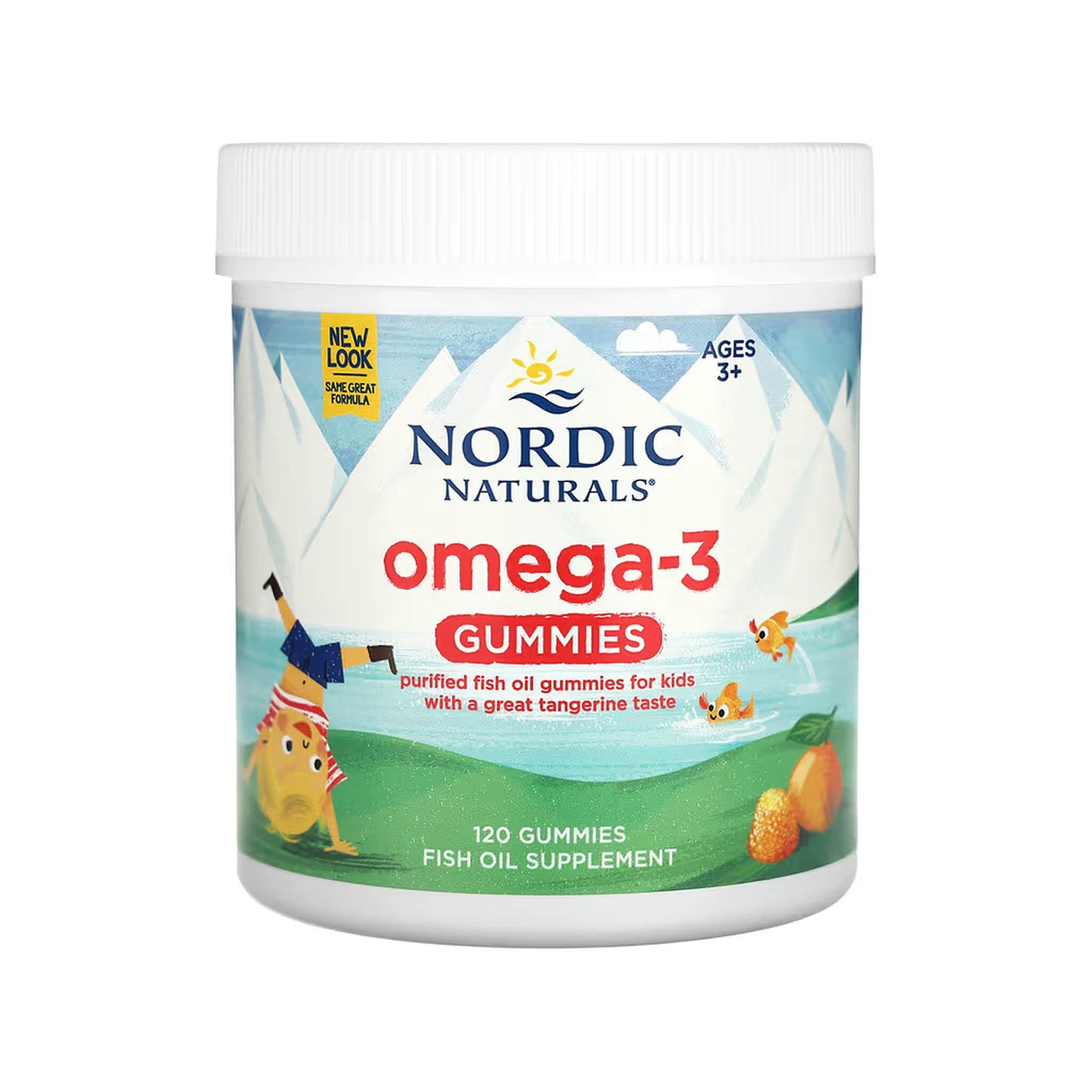 Nordic Naturals, Nordic Omega-3 Gummies, 82 mg Tangerine Treats - Gummies (3y+)