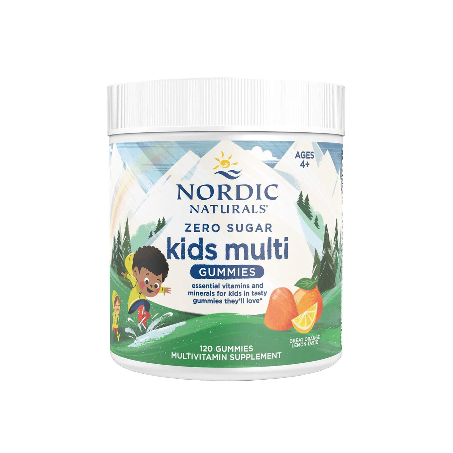 Nordic Naturals, Kids Multi Zero Sugar, Orange Lemon - 120 Gummies (4y+)