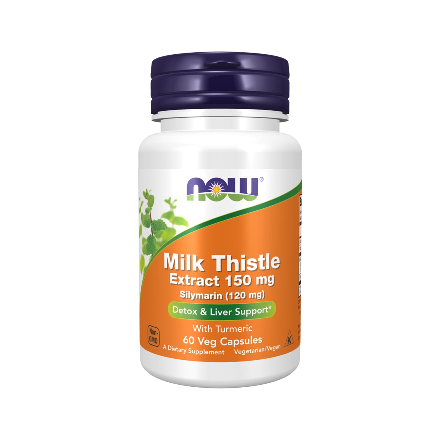 NOW Foods, Milk Thistle Extract with Turmeric - 60 Veg Capsules