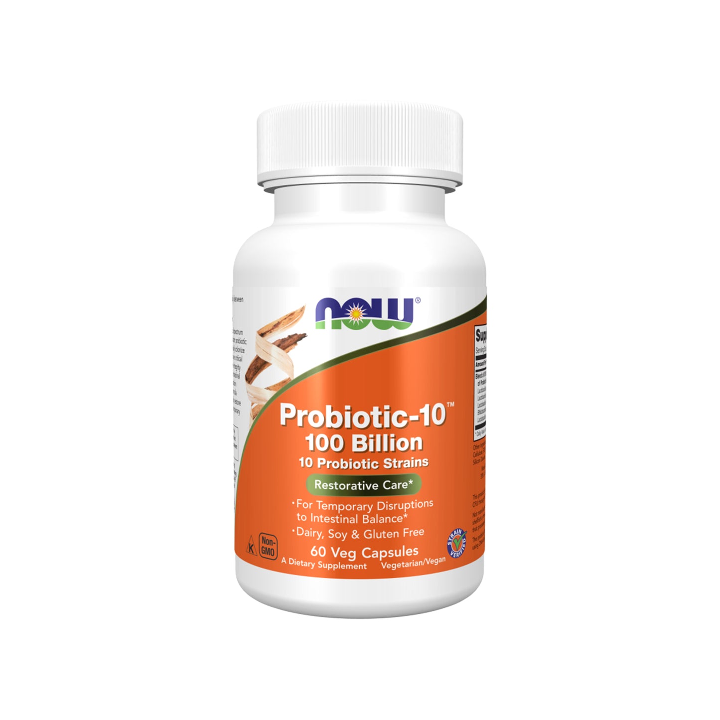 NOW Foods Probiotic-10, 100 Billion - Veg Capsules