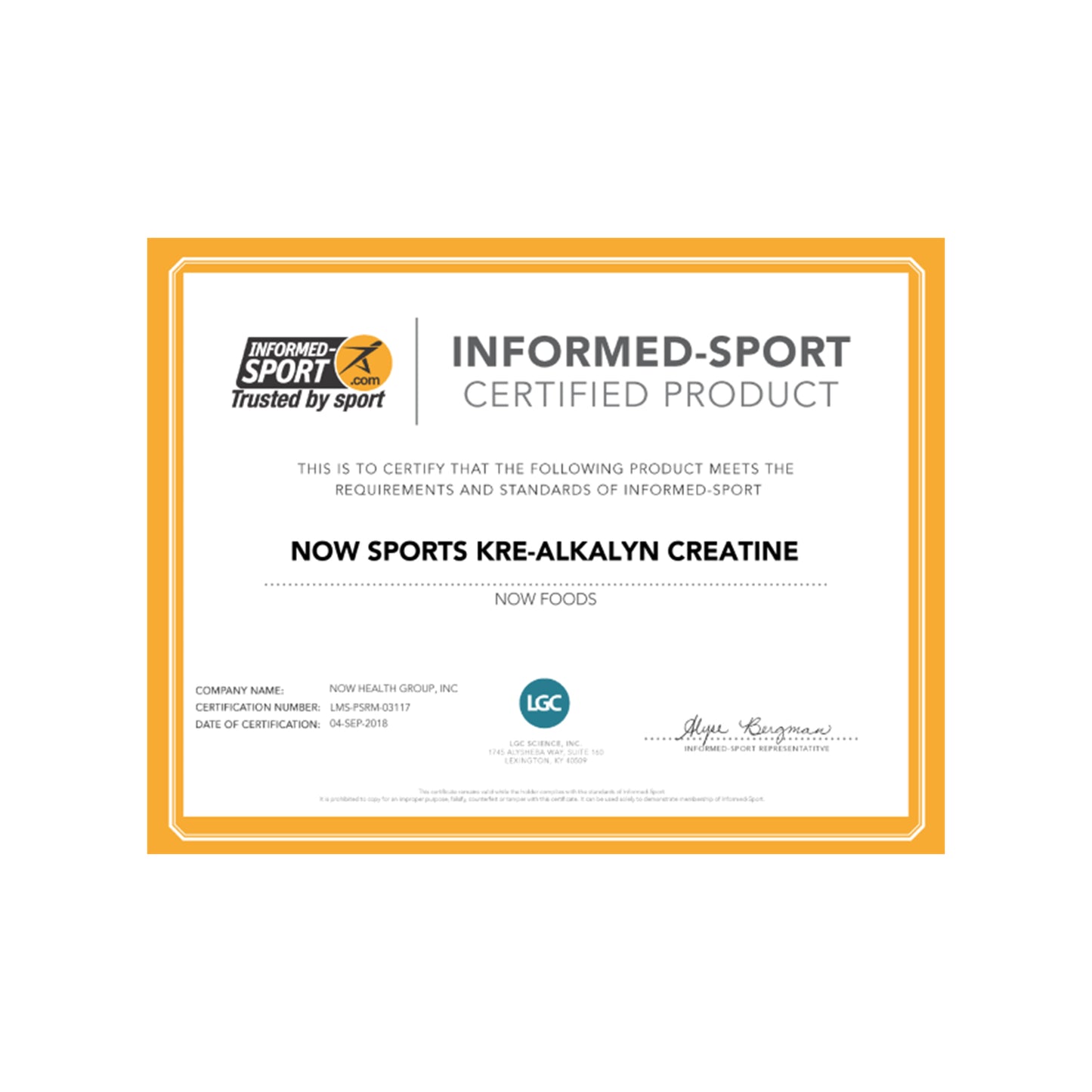 NOW Sports Kre-Alkalyn Creatine, 240 Capsules