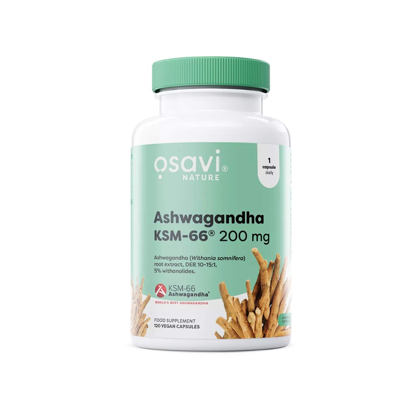 Osavi, Ashwagandha KSM-66, 200 mg - Vegan Capsules