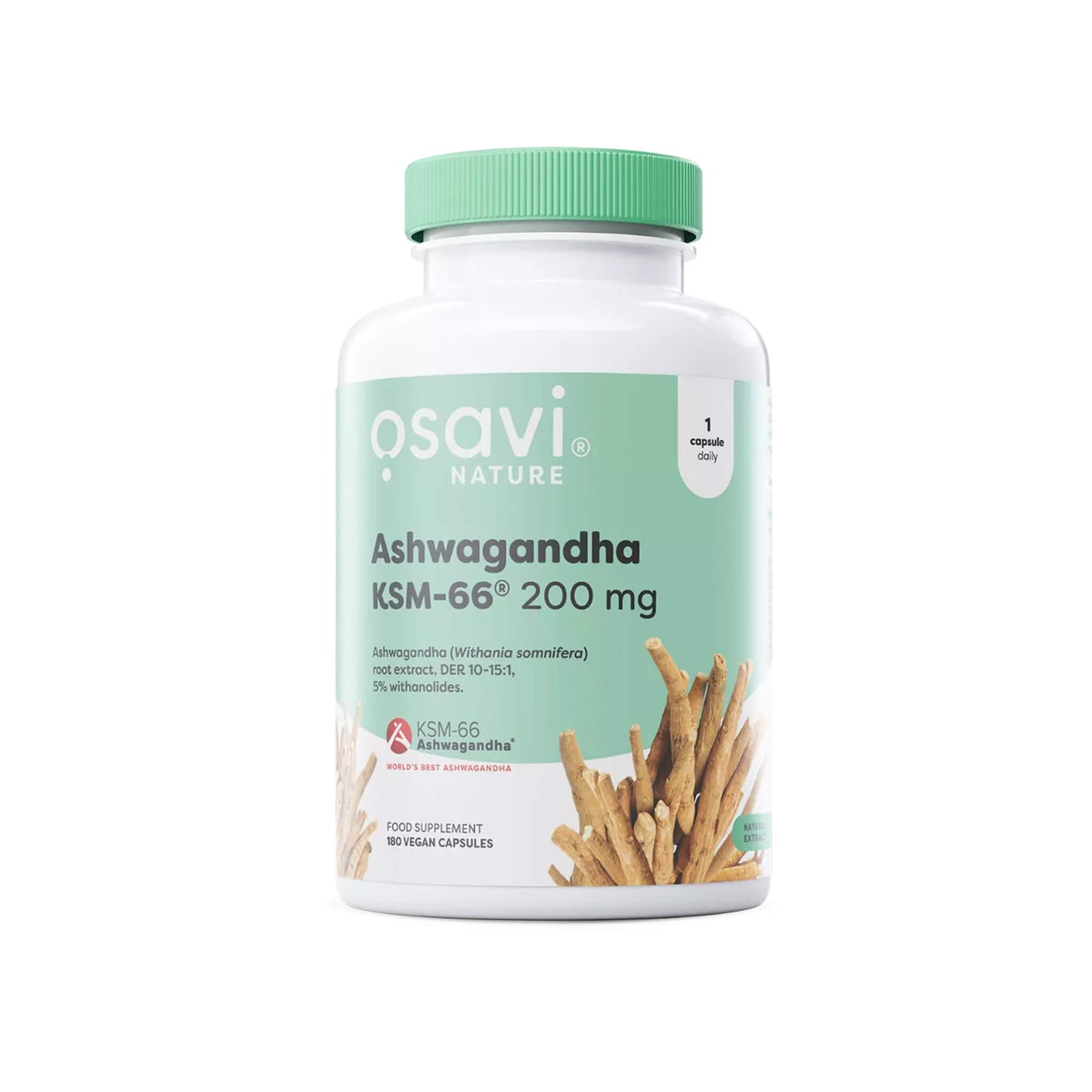Osavi, Ashwagandha KSM-66, 200 mg - Vegan Capsules