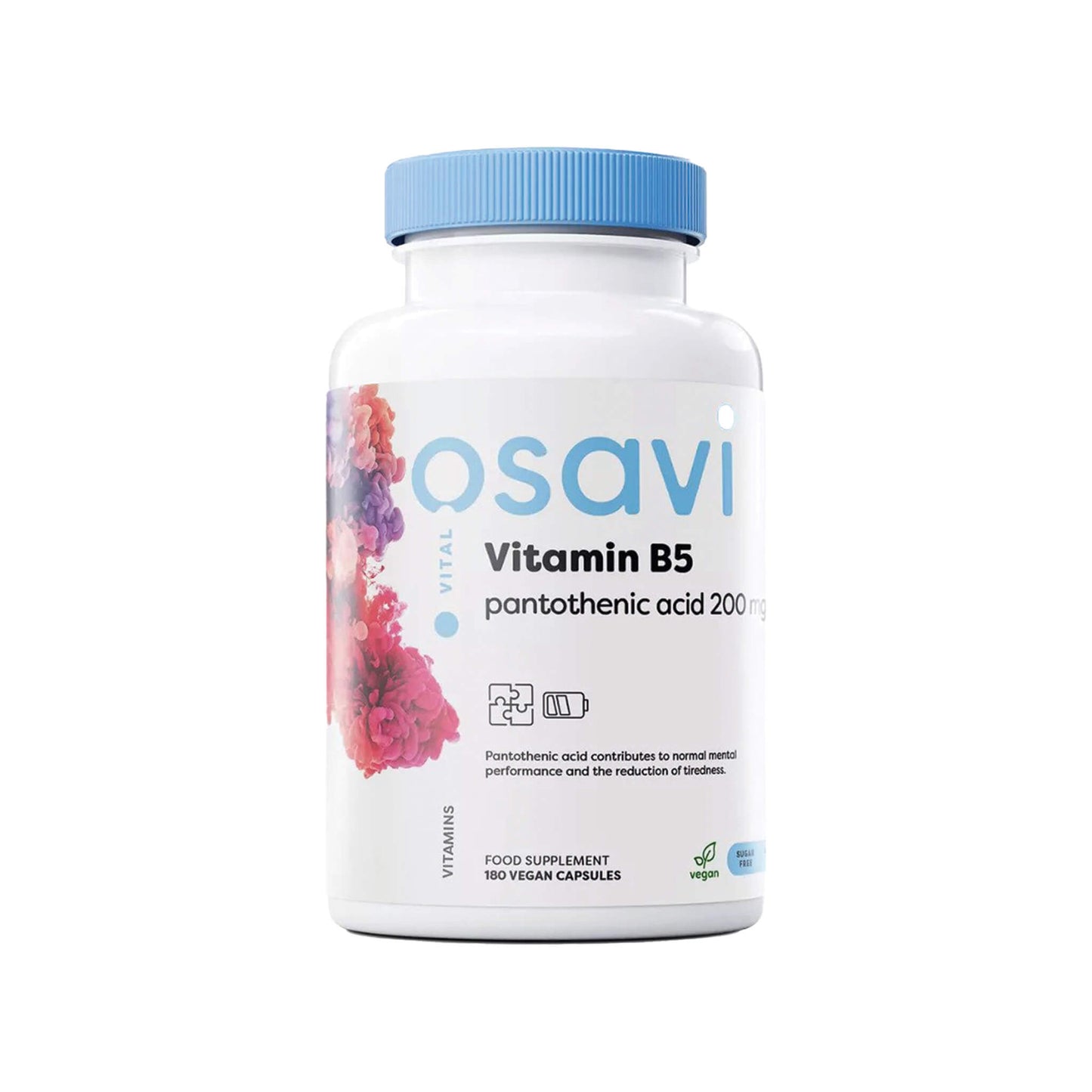 Osavi, Vitamin B5, pantothenic acid, 200 mg - vegan capsules