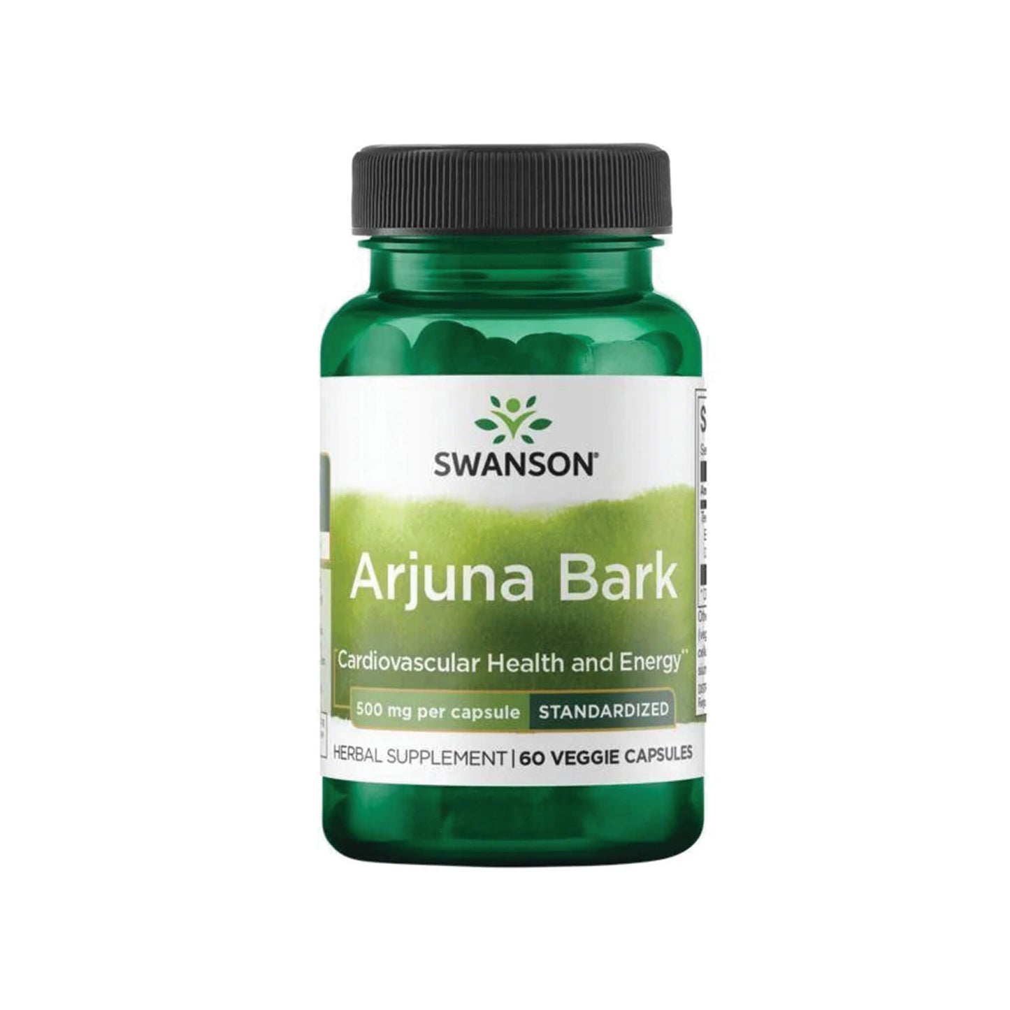 Swanson, Arjuna Bark, 500mg - 60 Veg Capsules