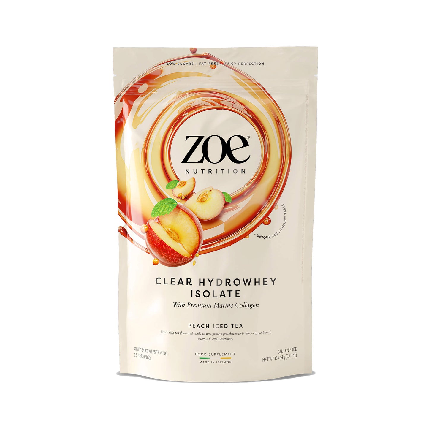 Zoe Nutrition, Clear Hydrowhey Isolate - 454 Grams