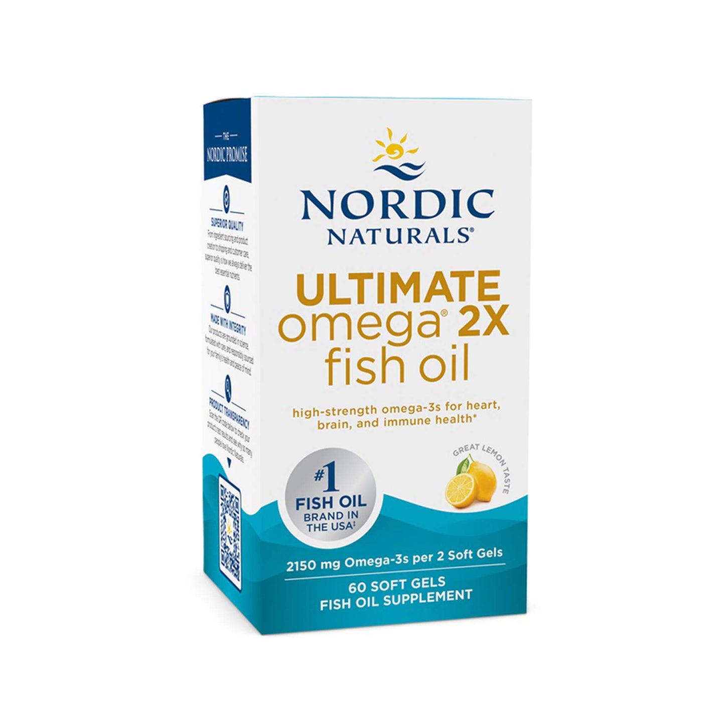 Nordic Naturals, Ultimate Omega 2X, 2150mg Lemon - Soft Gels