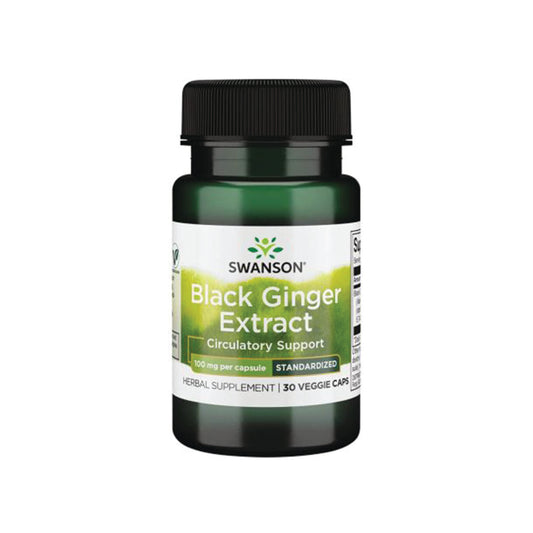 Swanson, Black Ginger Extract, 100 mg - 30 Veggie Caps