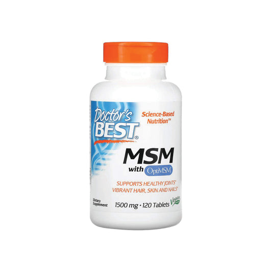 Doctor's Best, MSM with OptiMSM, 1500 mg - 120 Tablets