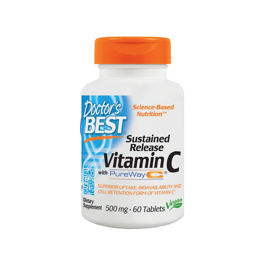 Doctor's Best, Sustained Release Vitamin C with PureWay-C, 500 mg - 60 Tablets