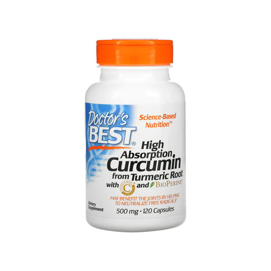 Doctor's Best High Absorption Curcumin 500 mg, 120 Capsules