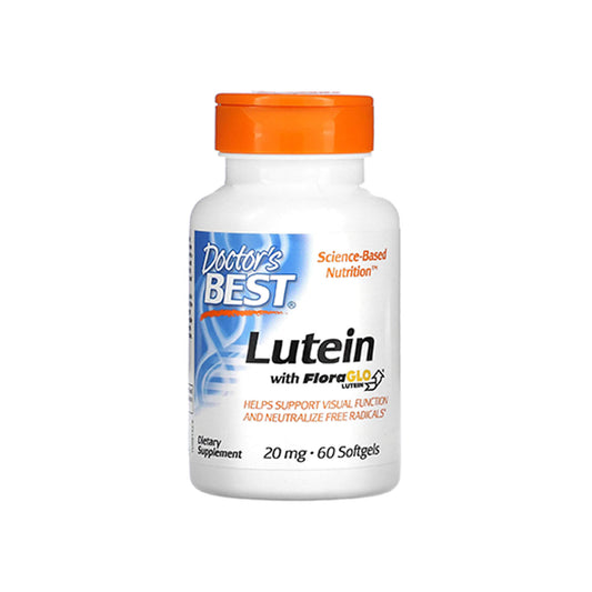 Doctor's Best Lutein with FloraGLO, 20mg - 60 Soft Gels