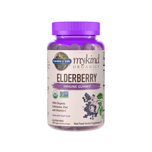 Garden of Life, Mykind Organics Elderberry, Immune - 120 Vegan Gummy Drops