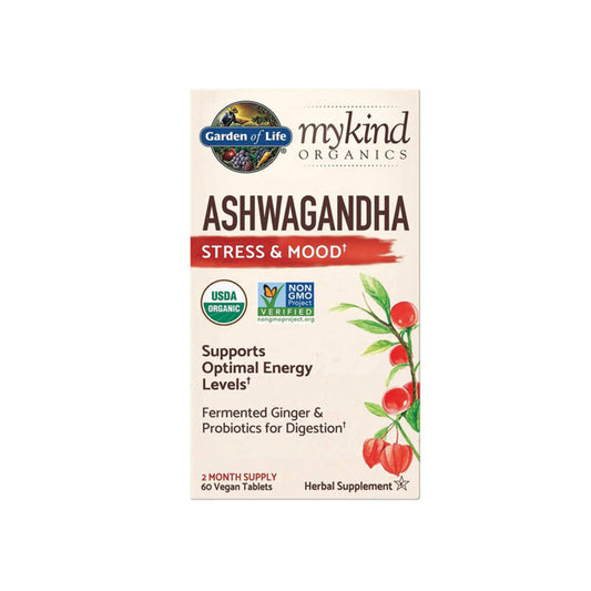 Garden of Life, Mykind Organics Ashwagandha - 60 Vegan Tablets