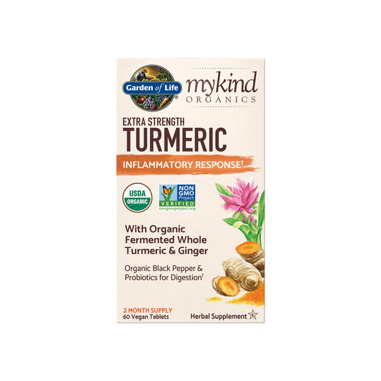 Garden of Life, Organics Extra Strength Turmeric - 60 Vegetable Tabs