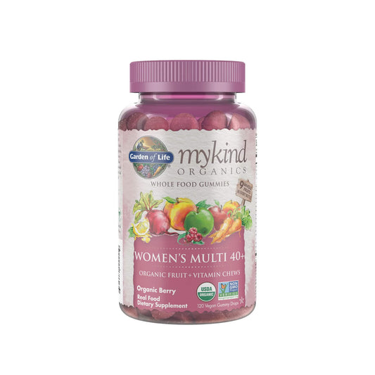 Garden of Life, Mykind Organics Women's Multi 40+ Gummies, Organic Berry - 120 Vegan Gummy Drops