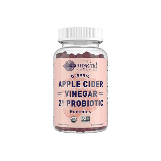 Garden of Life, Mykind Organics Apple Cider Vinegar 2 Billions CFU Microbiomes - 60 Gummies