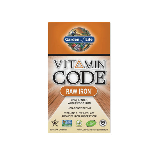 Garden of Life, Vitamin Code Raw Iron - 30 Capsules