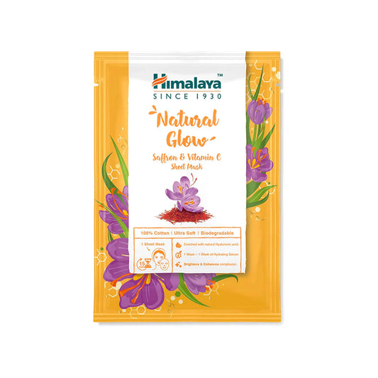 Himalaya, Natural Glow Saffron & Vitamin C Sheet Mask - 30 ml