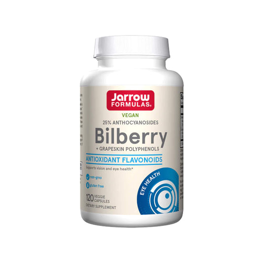 Jarrow Formulas, Bilberry + Grapeskin Polyphenols - 120 Vegan Capsules