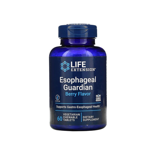Life Extension Esophageal Guardian, Berry Flavour - 60 Vegetarian Chewable Tablets