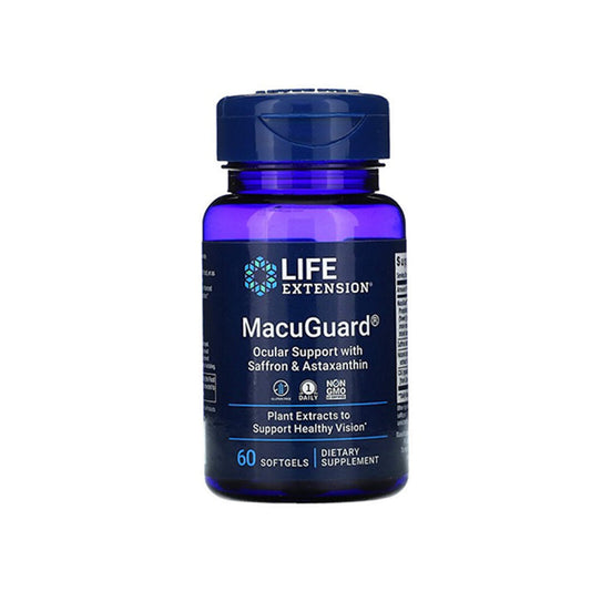 Life Extension MacuGuard Ocular Support with Saffron & Astaxanthin - 60 Soft Gels