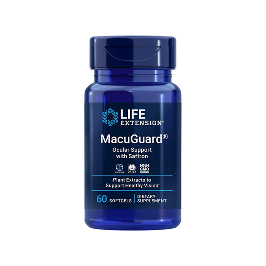 Life Extension MacuGuard Ocular Support with Saffron - 60 Soft Gel