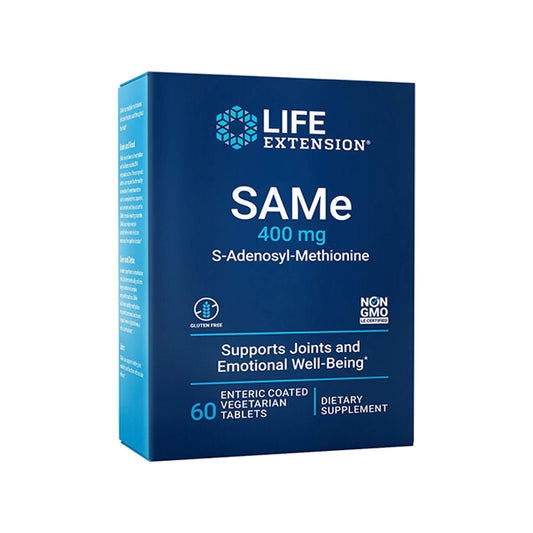 Life Extension, SAMe S-Adenosyl-Methionine, 400 mg - 60 Enteric Coated Tabs