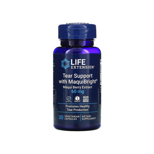Life Extension Tear Support with MaquiBright (Maqui Berry Extract), 60 mg - 30 Veg Capsule