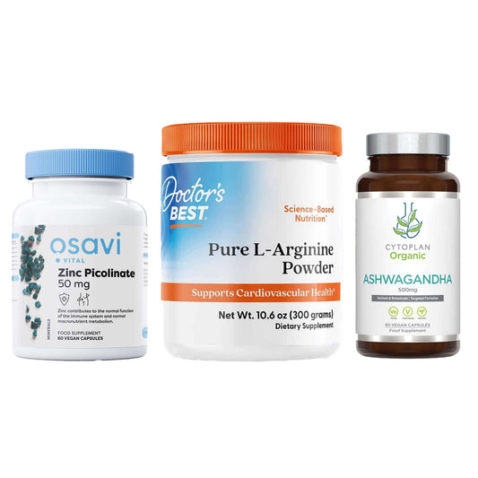 Male Libido Support Bundle – Zinc, Ashwagandha & L-Arginine