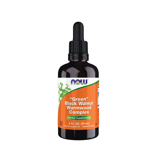 NOW Foods, Green Black Walnut Wormwood Complex - 59 ml