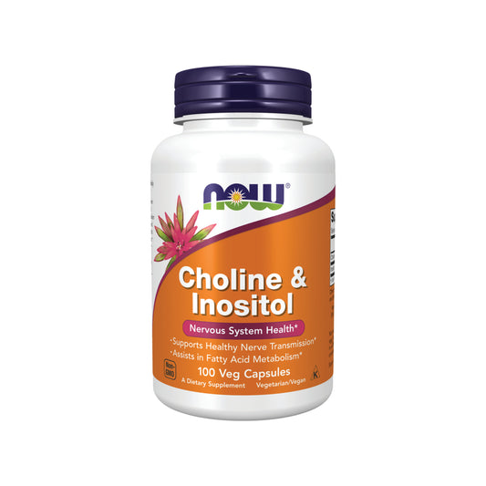 NOW Foods, Choline & Inositol, 500 mg - 100 Veg Capsules