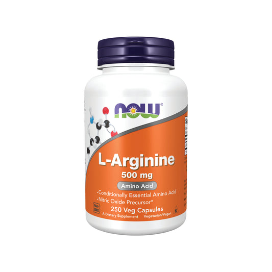 NOW Foods L-Arginine, 500 mg - 250 Veg Capsules