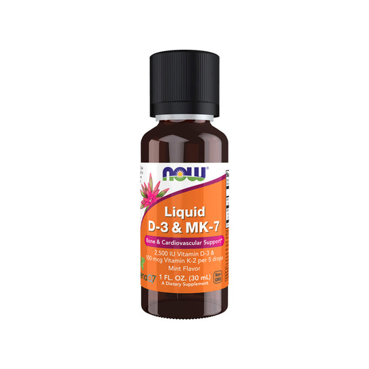 NOW Foods, Liquid D-3 & MK-7 - 30 ml