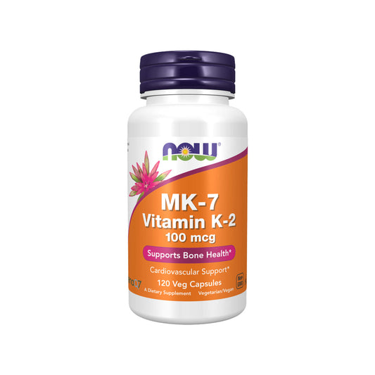 NOW Foods, MK-7 Vitamin K-2, 100 mcg - 120 Veg Capsules